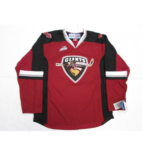 Custom WHL Vancouver Giants Road Hockey Jersey Red